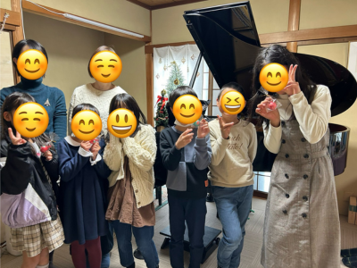 大津市ピアノ教室　ベルピアノ教室　楽しいクリスマス会